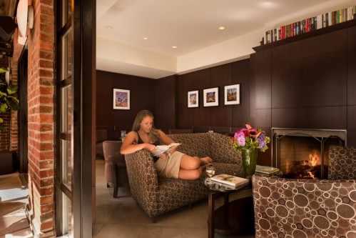 As a guest of the Library Hotel, you are welcome to enjoy the Writer’s Den throughout the day, unless the space is booked for a private function.