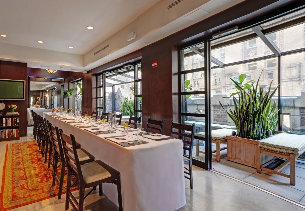 Flexible Meeting Spaces, including our glass enclosed Poetry Garden