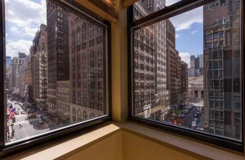 Enjoy views of the New York Public Library and Madison Avenue from the Junior Suite.