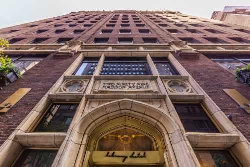 Before walking-in to the Library Hotel, begin your experience by making sure to look up!