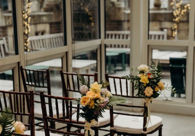 details of indoor ceremony in Poetry Garden